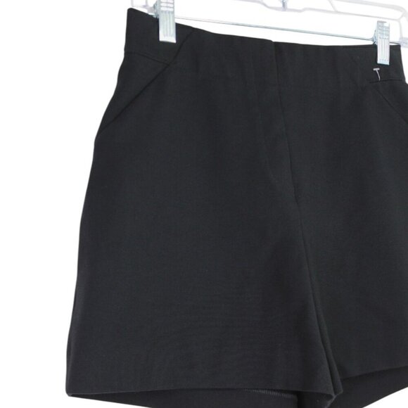 SPANX Black Polished High-Waist Pull On Classic Shorts Size Small - Picture 6 of 7